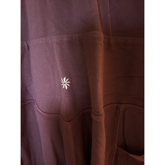 Athleta Salutation Bodysuit pant Spiced Cabernet NWT $129 Large pad bra pockets - Picture 8 of 16